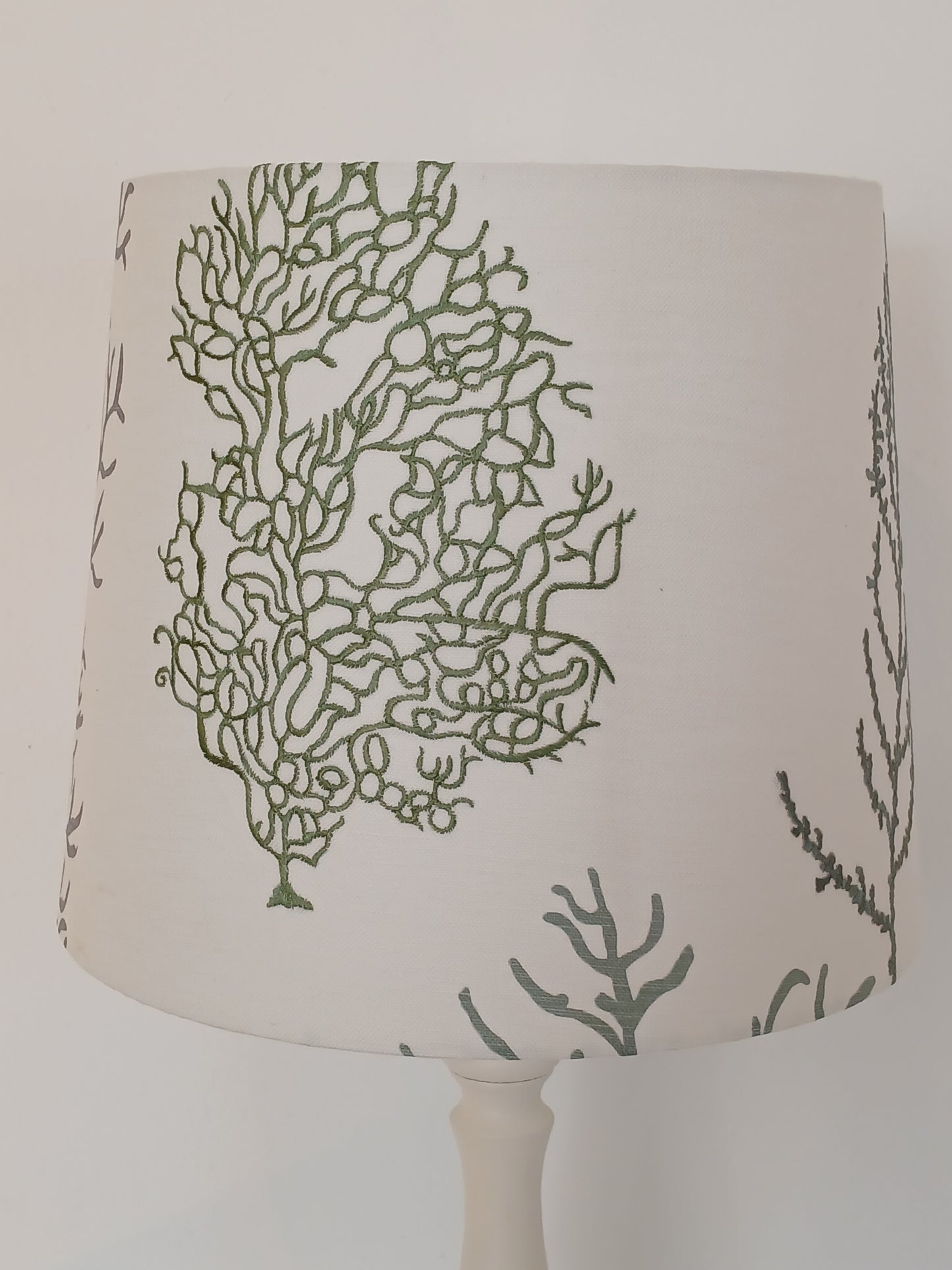 30cm Empire Lampshade in Coral Reef Teal & Mauve