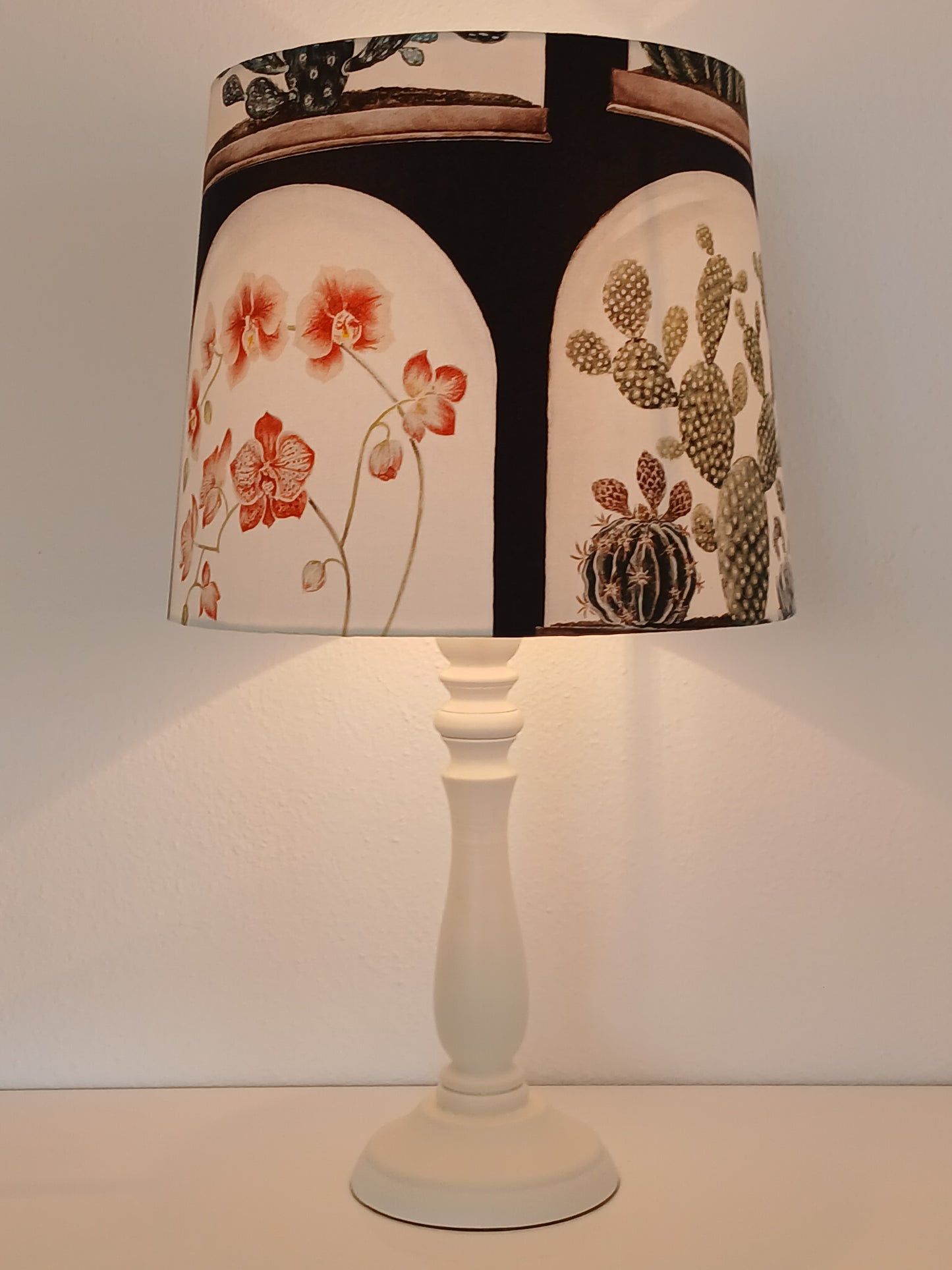 30cm Empire Lampshade in Terrariums Ink & Papaya