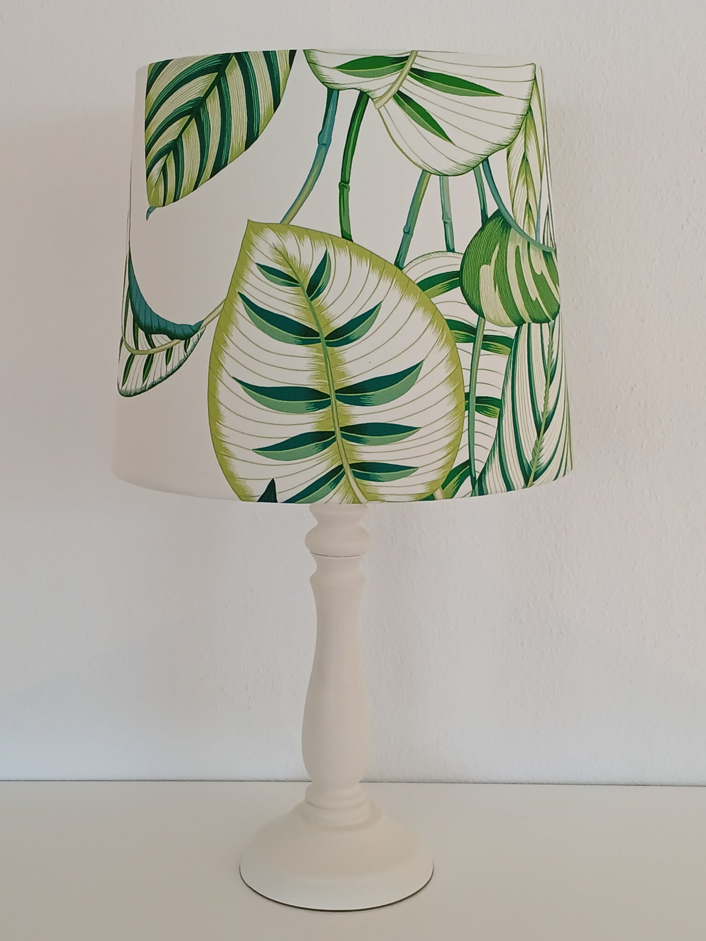 30cm Empire Lampshade in Calathea Botanical Green