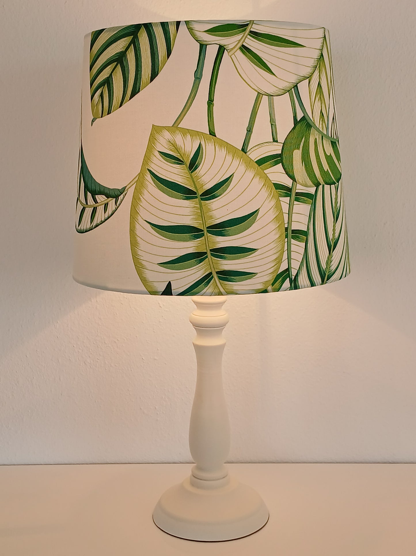 30cm Empire Lampshade in Calathea Botanical Green