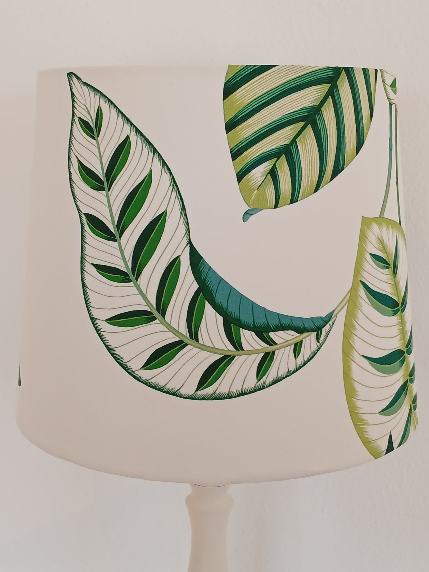 30cm Empire Lampshade in Calathea Botanical Green