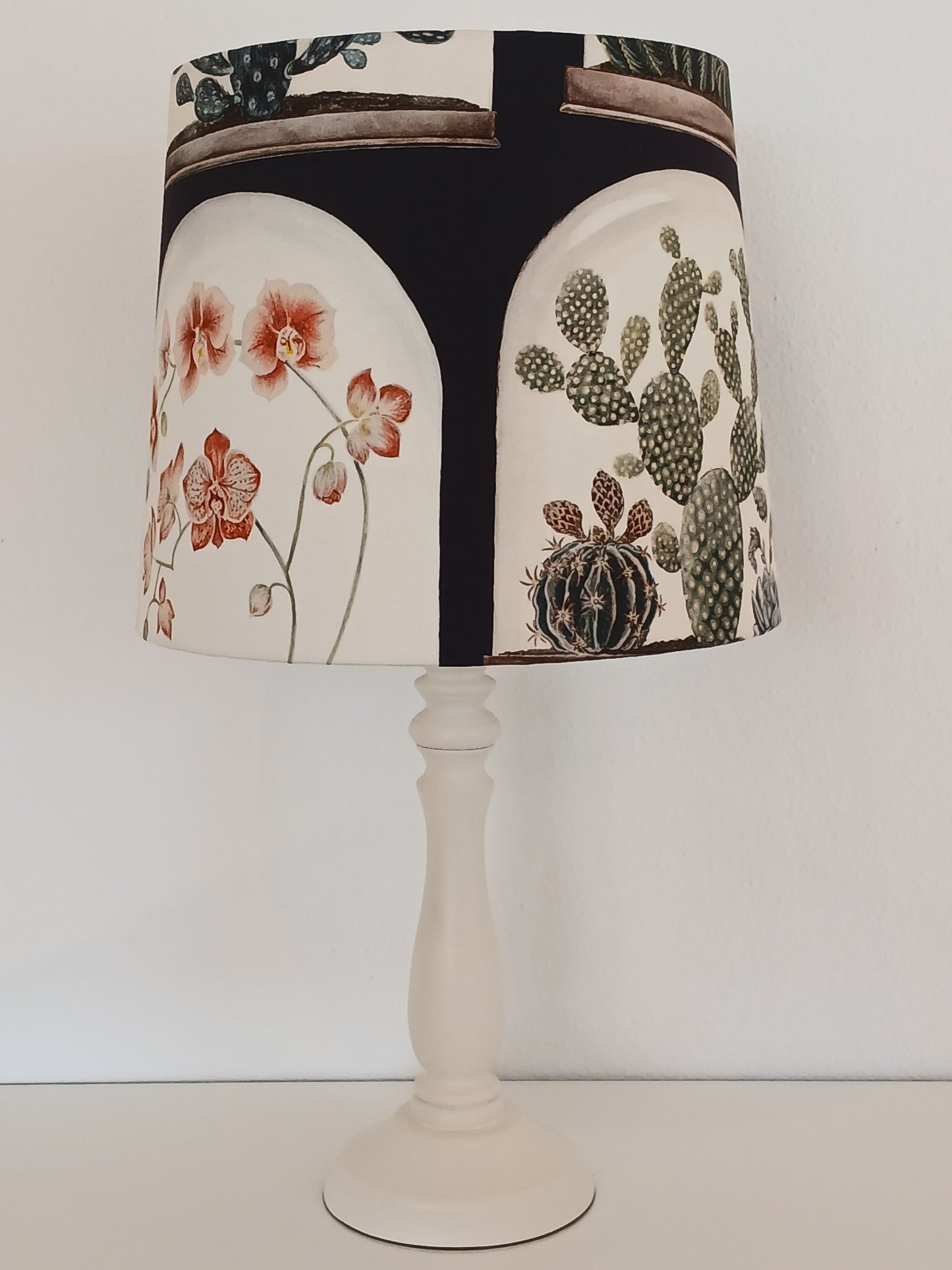 30cm Empire Lampshade in Terrariums Ink & Papaya